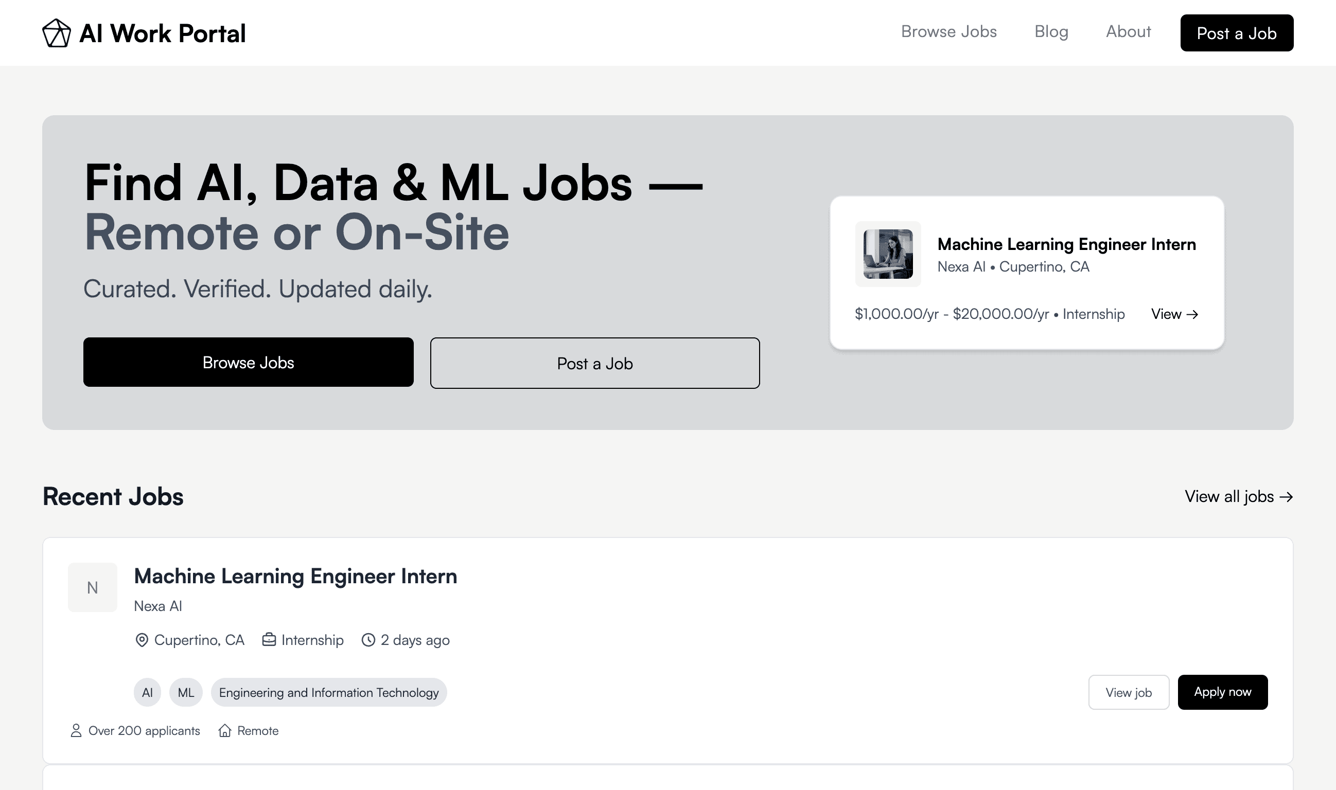 AI Work Portal